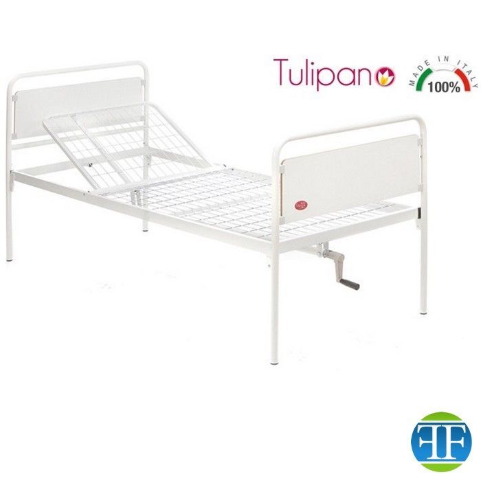 Letto da degenza ad uno snodo - larghezza 90 cm - serie Tulipano