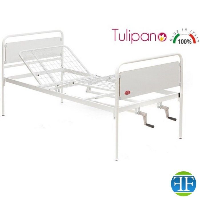 Letto da degenza tre snodi - larghezza 90 cm - serie Tulipano