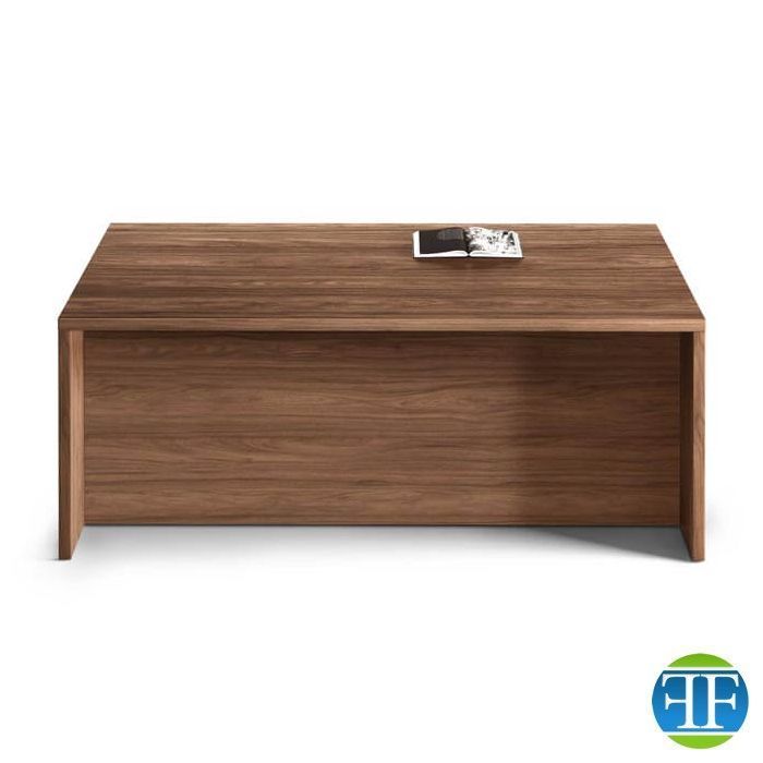 Scrivania fianco legno About-Office profondit 90cm con schermo