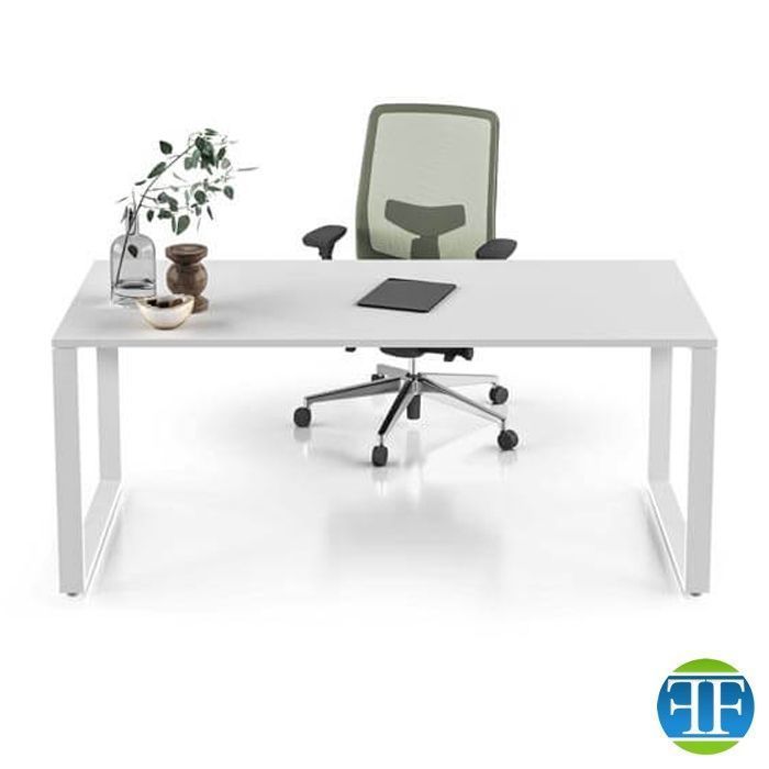 Scrivania operativa About-Office profondit 80cm gamba anello