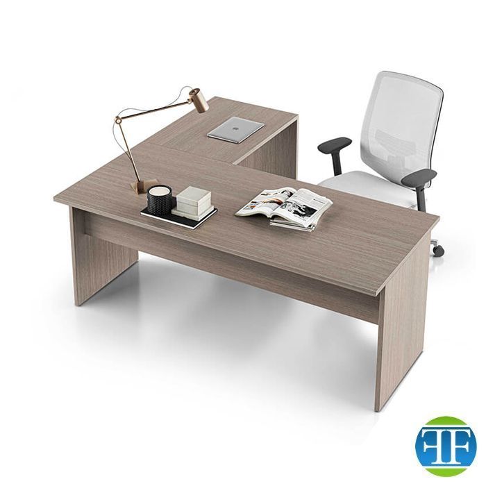 Scrivania operativa angolare fianco legno 57cm About-Office
