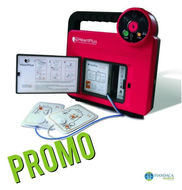 Scopri la promozione Fiandaca Medical: Defibrillatore semiautomatico HeartPlus NT180 CA.MI